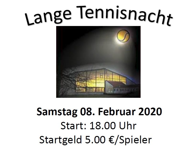 Lange Tennisnacht 2020