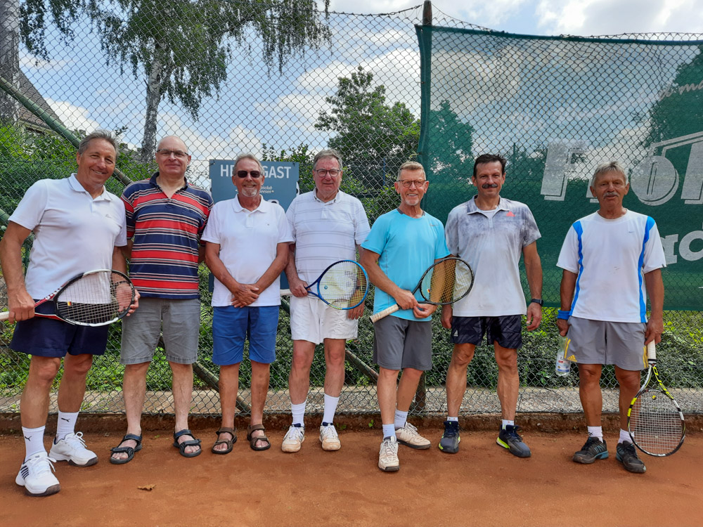 Hans-Werner Oschee, Martin Reimann, Uwe Neumann, Henning Peters, Gerd Kolodziej, Mariusz Zabksa und Norbert Schweda